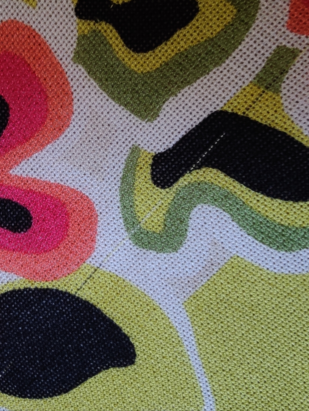 Vintage Carlisle Lime Floral Silk Scarf - Picture 7 of 8